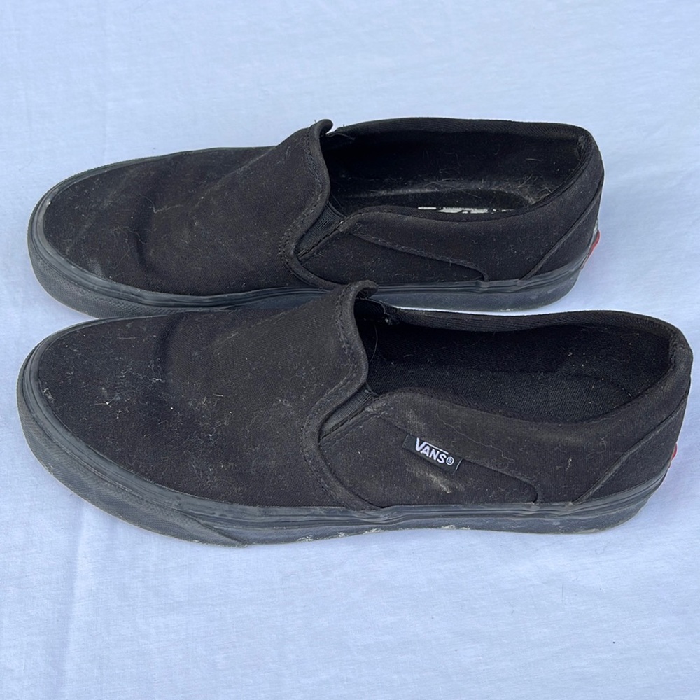 Black slip on vans